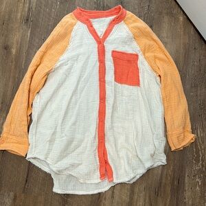 Aerie Pool-To-Party Cover Up Shirt